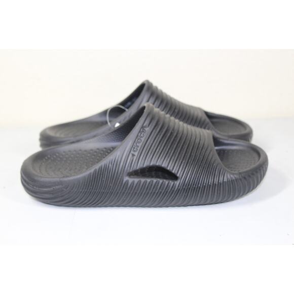 Crocs MELLOW TIDE Recovery Slide Black Size Women 7 Sandal New - Picture 1 of 4